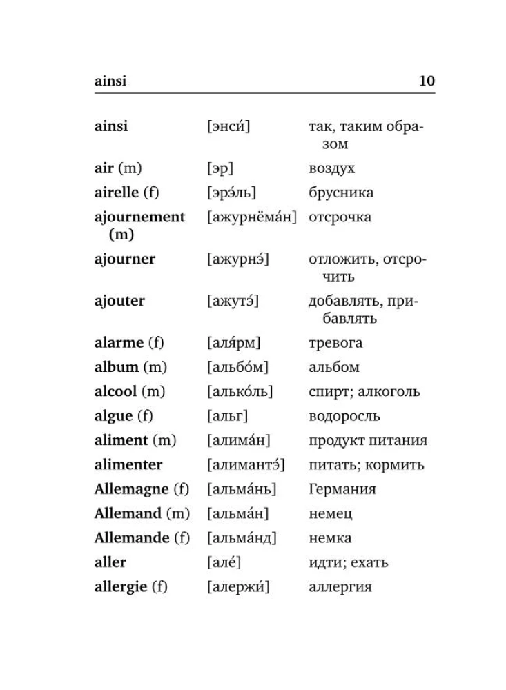 French-Russian Russian-French Dictionary with Pronunciation
