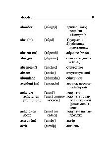 French-Russian Russian-French Dictionary with Pronunciation