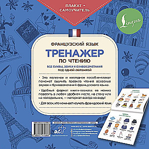 French Language. Reading Trainer. Self-Teaching Poster