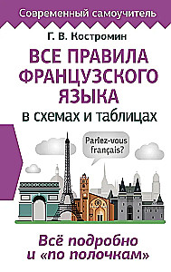 All rules of the French language in diagrams and tables