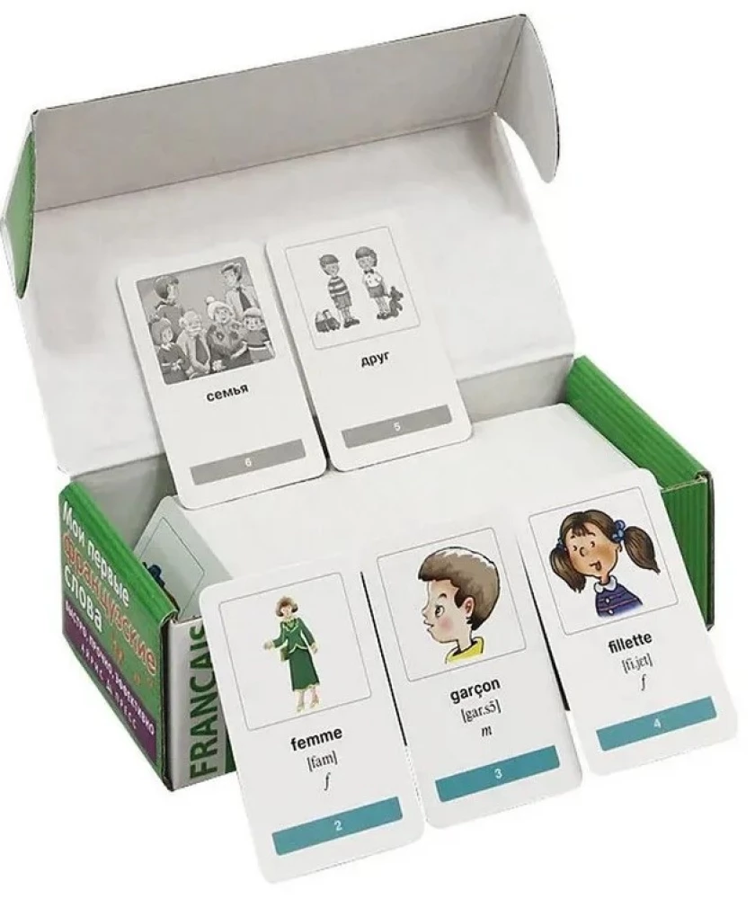 Set von Karten - Meine ersten französischen Wörter (333 Karten)
