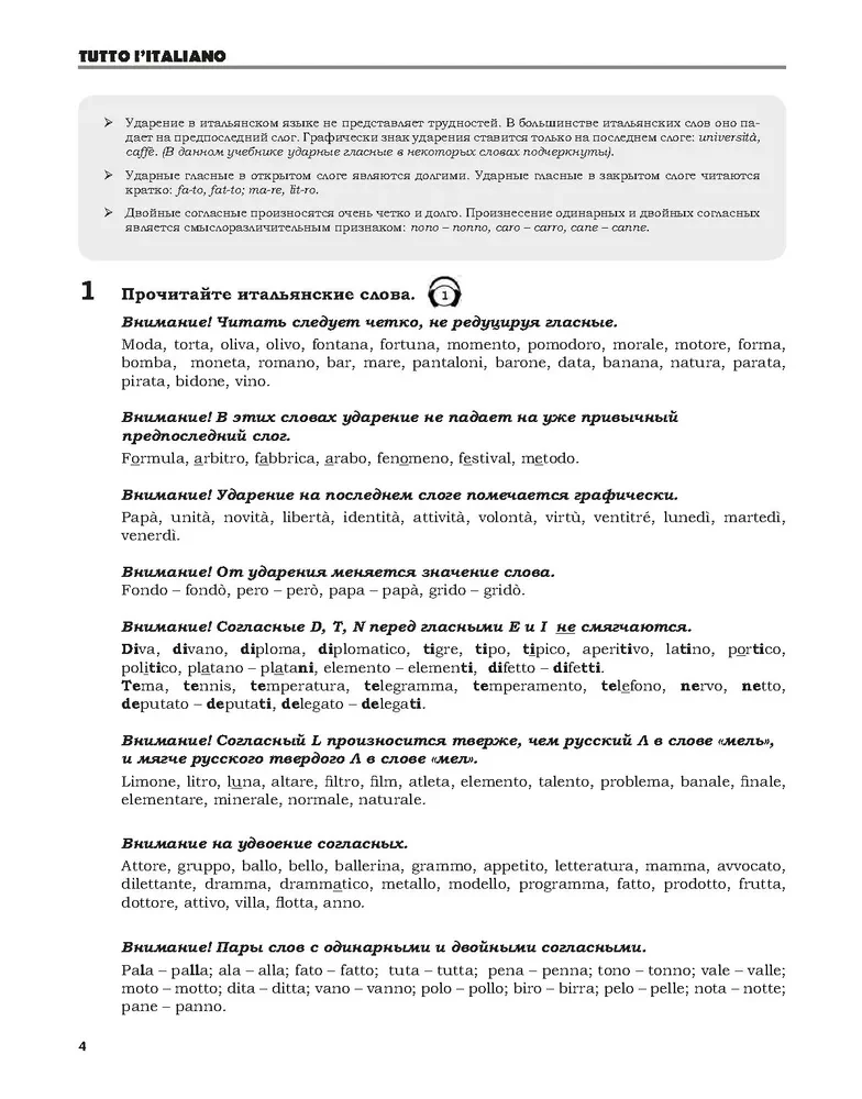 Tutto l  italiano. Практикум по грамматике и устной речи итальянского языка. Уровень обучения А1/А2