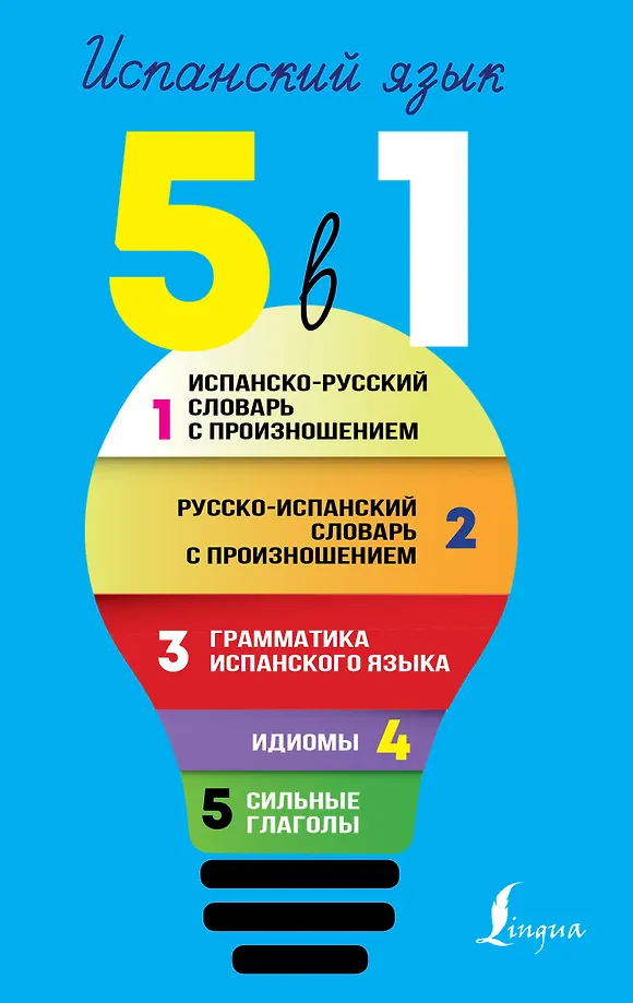 Spanische Sprache. 5 in 1: Spanisch-Russisches Wörterbuch mit Aussprache. Russisch-Spanisches Wörterbuch mit Aussprache. Grammatik der spanischen Sprache. Idiome. Starke Verben