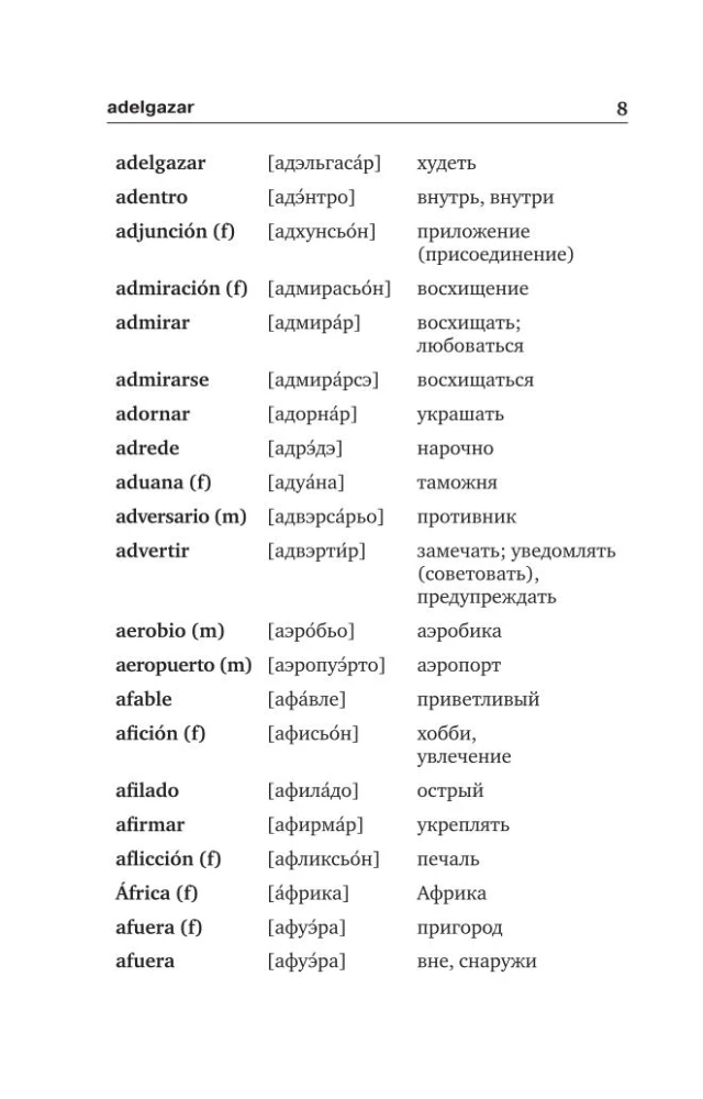 Populiarus ispanų-rusų, rusų-ispanų žodynas su tarimu