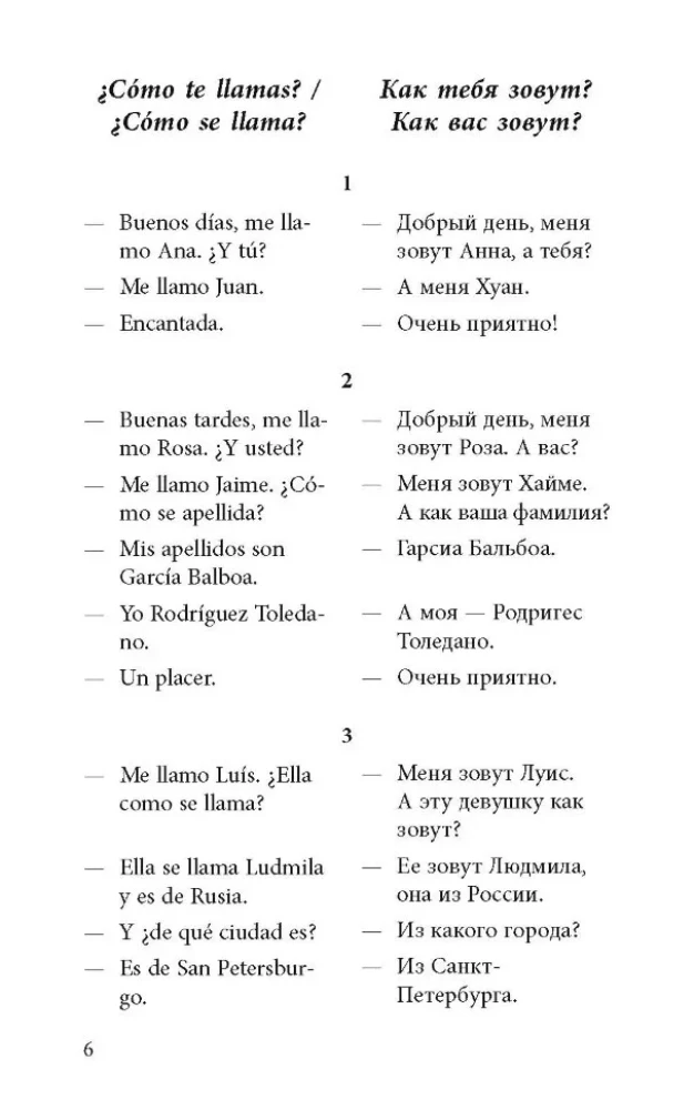 Разговорный испанский в диалогах