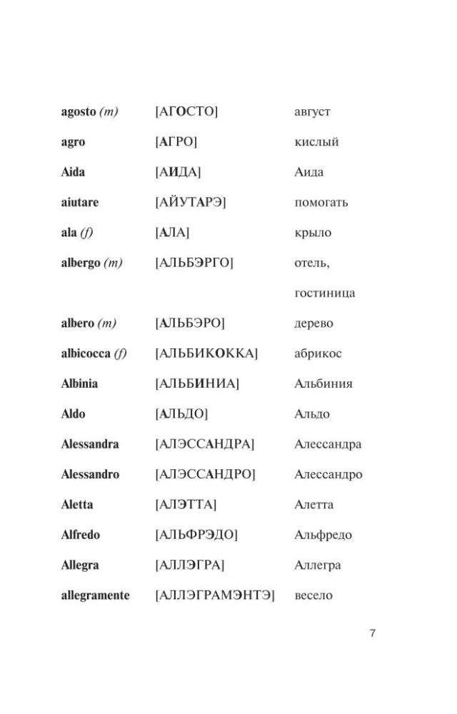Popular Italian-Russian Russian-Italian Dictionary with Pronunciation