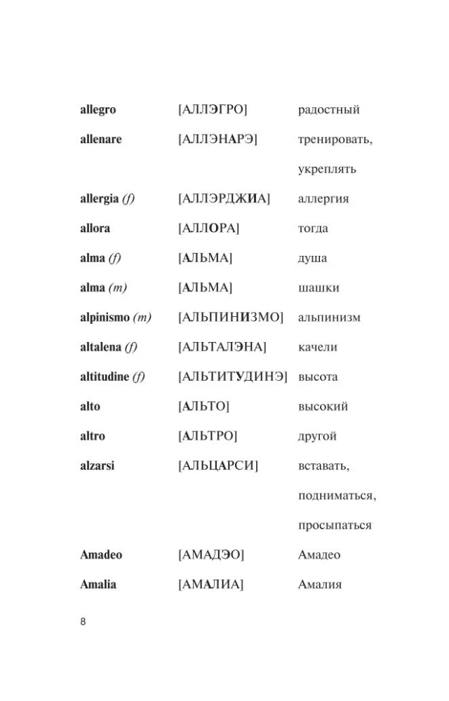 Popular Italian-Russian Russian-Italian Dictionary with Pronunciation