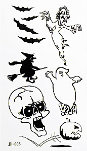 Black Body Tattoo - Halloween. Nightmares 10, 5x6 cm