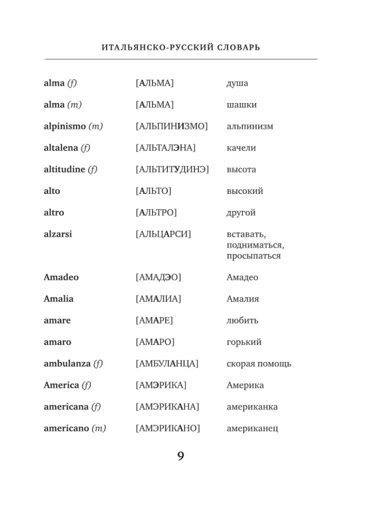Итальянско-русский русско-итальянский словарь с произношением