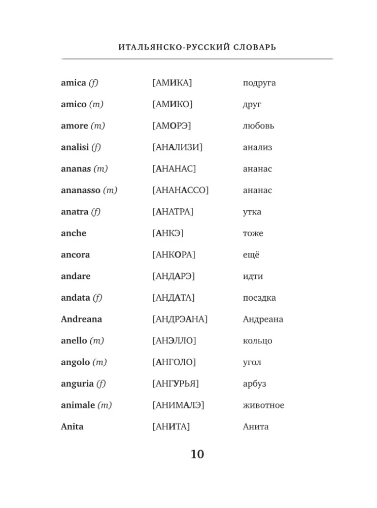Итальянско-русский русско-итальянский словарь с произношением