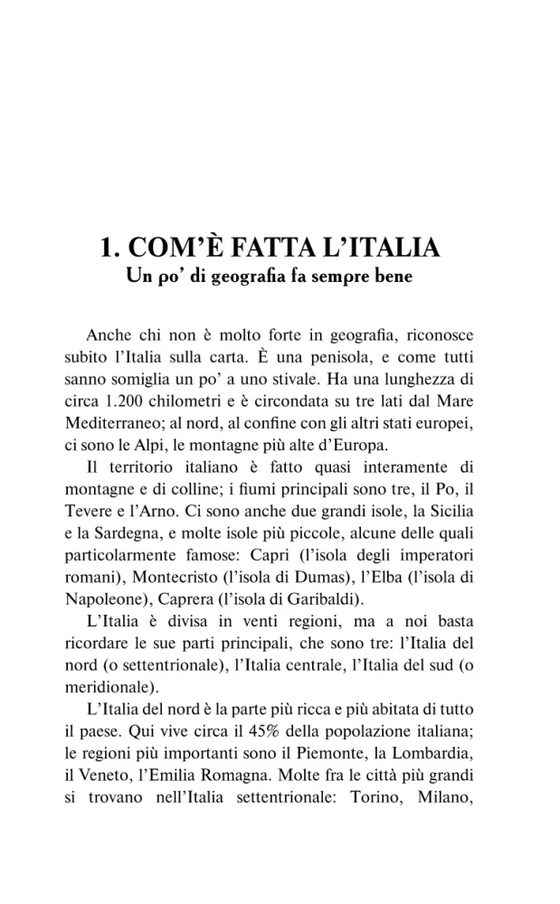 Universal textbook for learning the Italian language