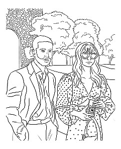 Once Upon a Time in Paris. Romantic Coloring Book