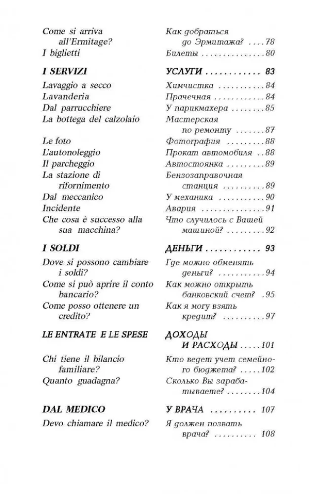 Разговорный итальянский в диалогах