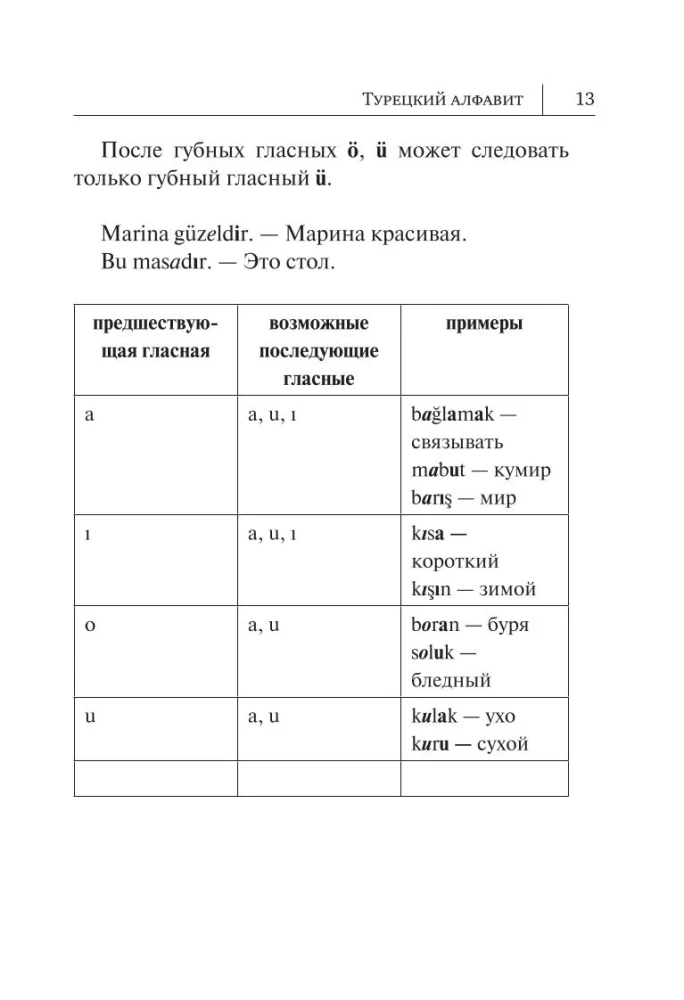 Все правила турецкого языка в схемах и таблицах