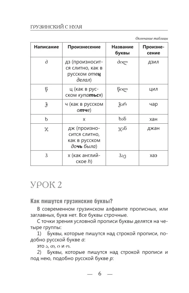 Georgian from Scratch