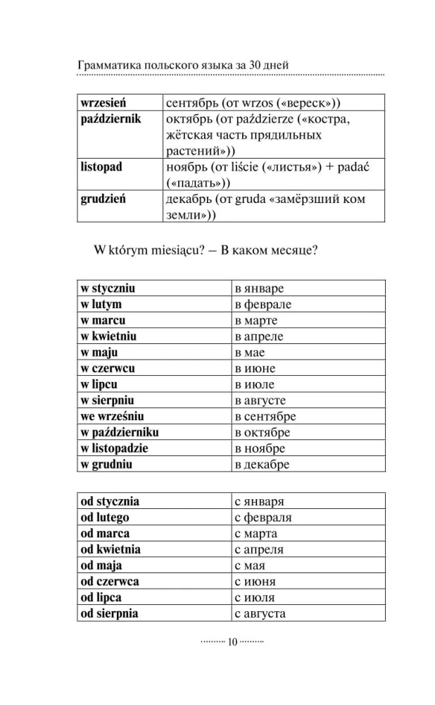 Polnische Grammatik in 30 Tagen