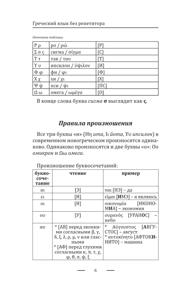Греческий язык без репетитора. Самоучитель греческого языка