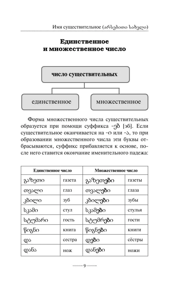 Грузинская грамматика без репетитора. Все сложности в простых схемах