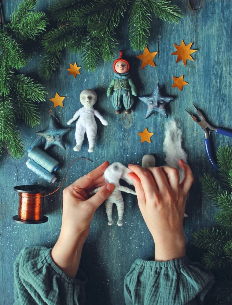 Zabawki z waty i figurki z papier-mâché. Bajkowe stworzenia w krok po kroku warsztatach