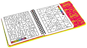 Mini gry w podróży - Kolorowanki-zagadki 2 z kolorowymi kredkami