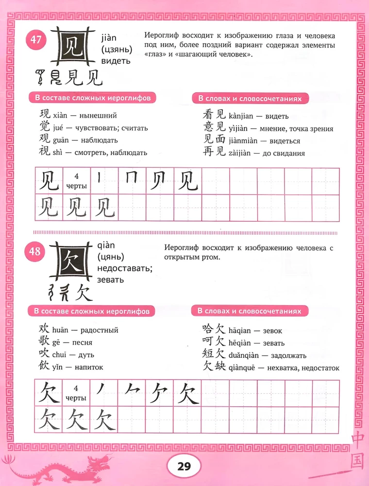 Uczymy się języka chińskiego: 100 podstawowych hieroglifów