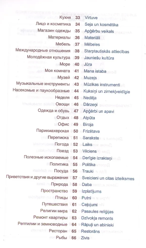 Język łotewski. Tematyczny słownik