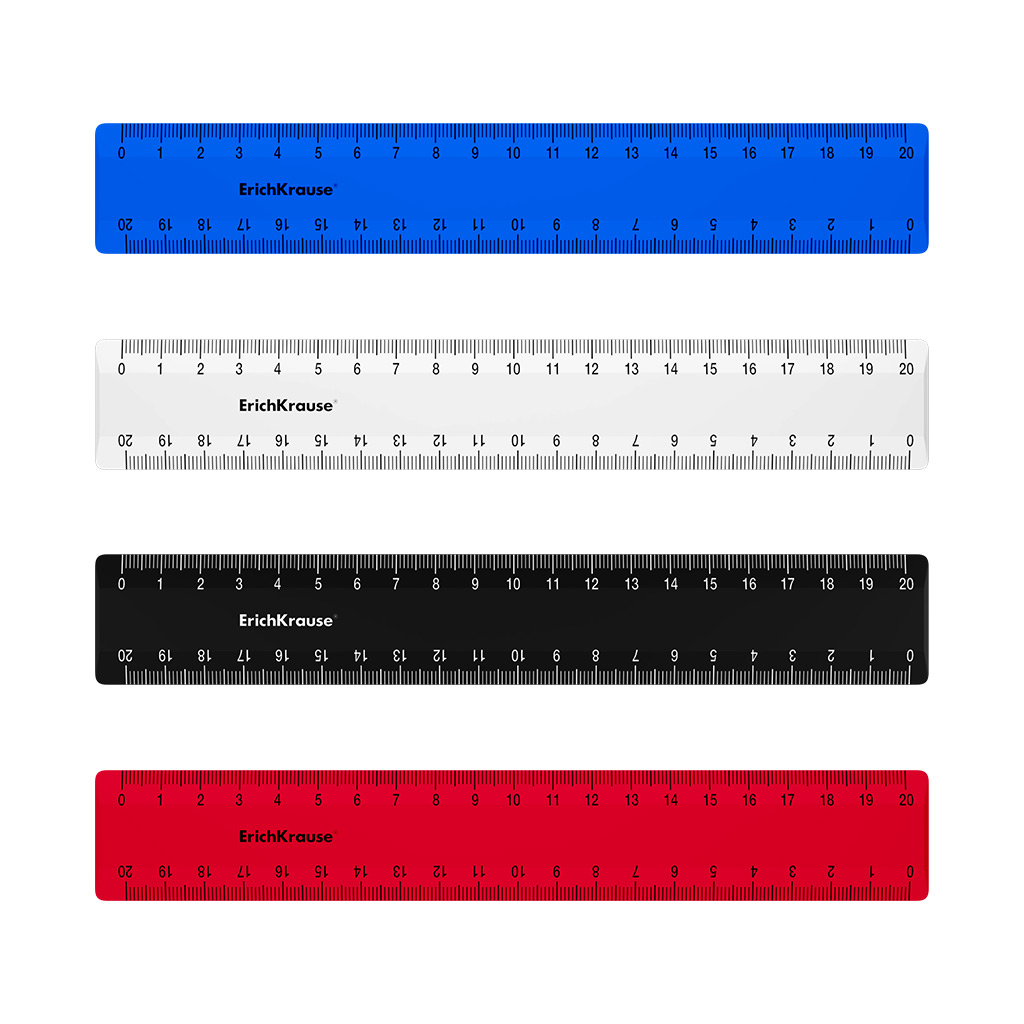 Kunststoff-Lineal - Classic, in verschiedenen Farben
