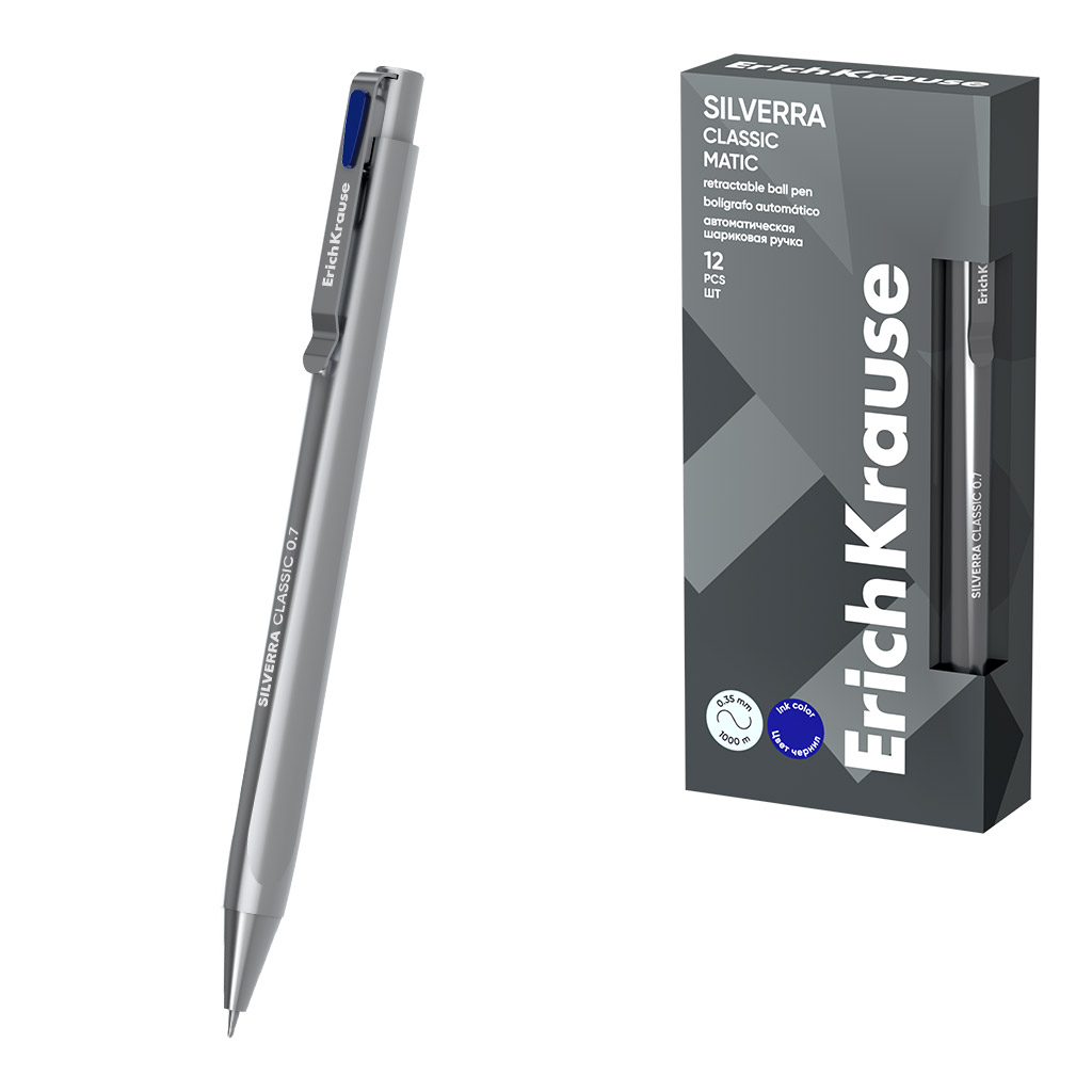 Ручка шариковая -  Silverra Matic Classic, синяя