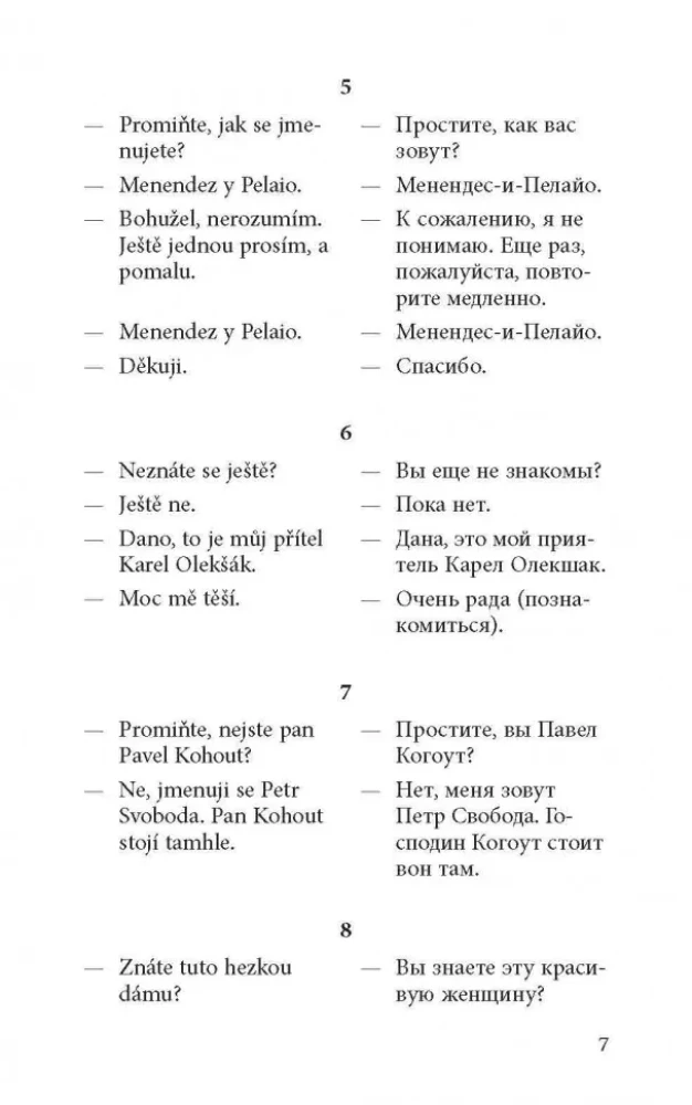 Conversational Czech in Dialogues