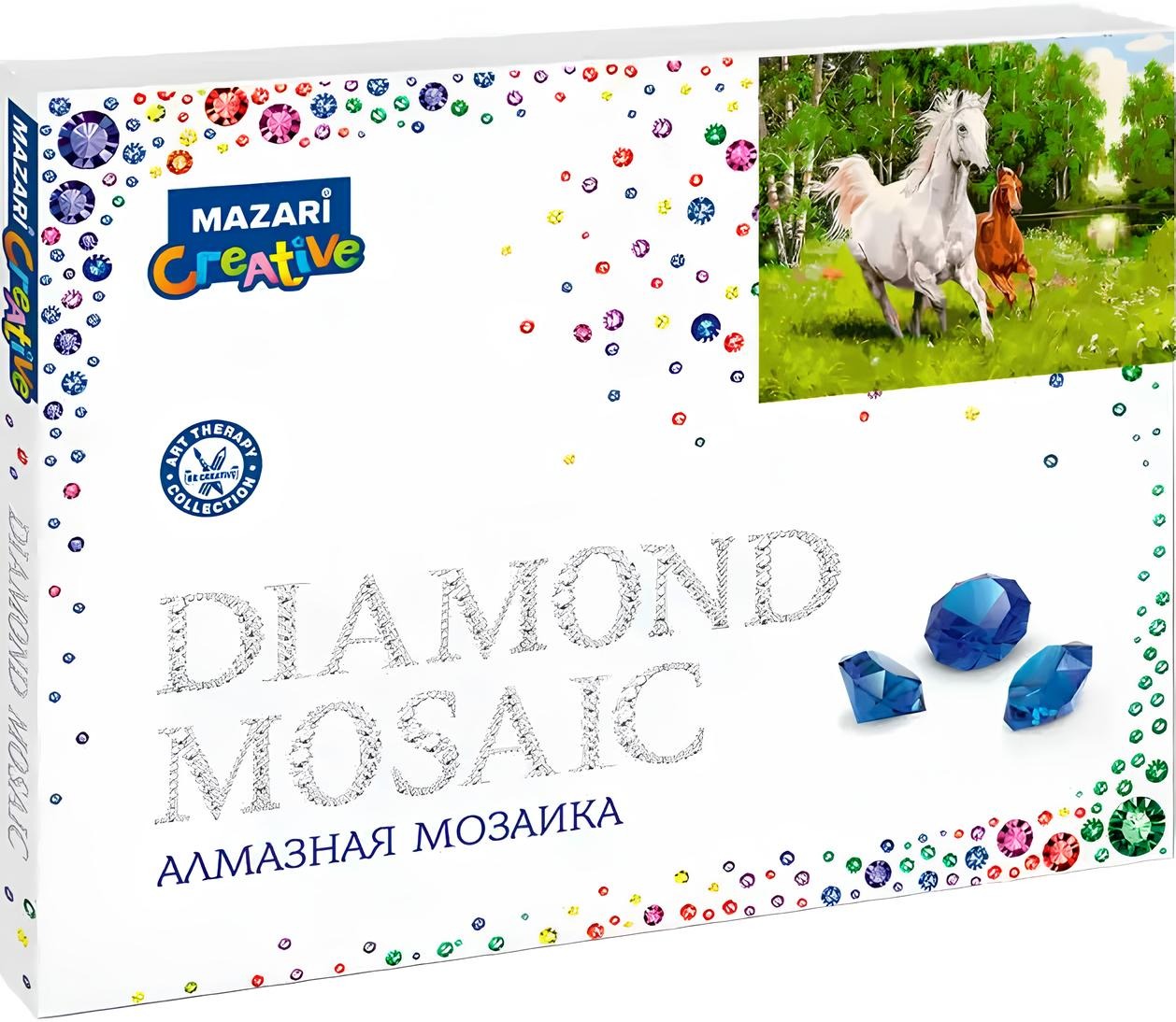 Diamantmosaik - Pferde im Wald