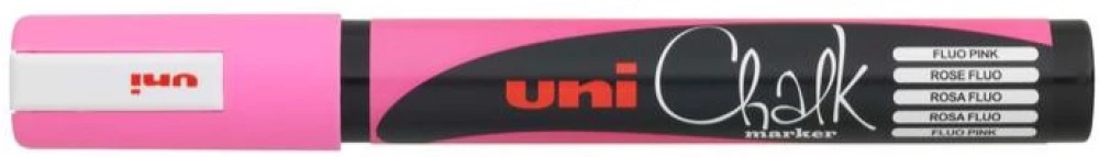 Chalk Marker UNI PWE-5M, fluorescent pink, 1.8-2.5 mm