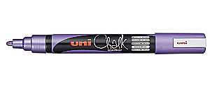 Kreidemarker Uni PWE-5M, 2,5 mm, spitz zulaufende Spitze, lila metallic
