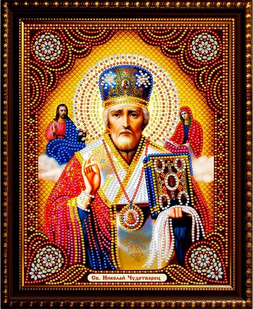 Diamantmosaik - Nikolaus der Wundertäter