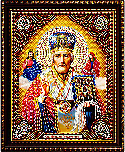 Diamantmosaik - Nikolaus der Wundertäter