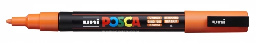 Marker UNI "POSCA" PC-3M, 0,9-1,3 mm, kuulfäär ots, №4 värv oranž