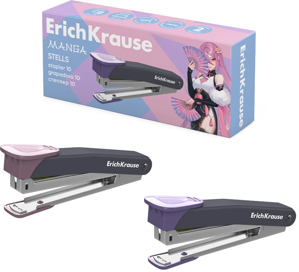 Stapler - Stells Manga up to 15 sheets, assorted