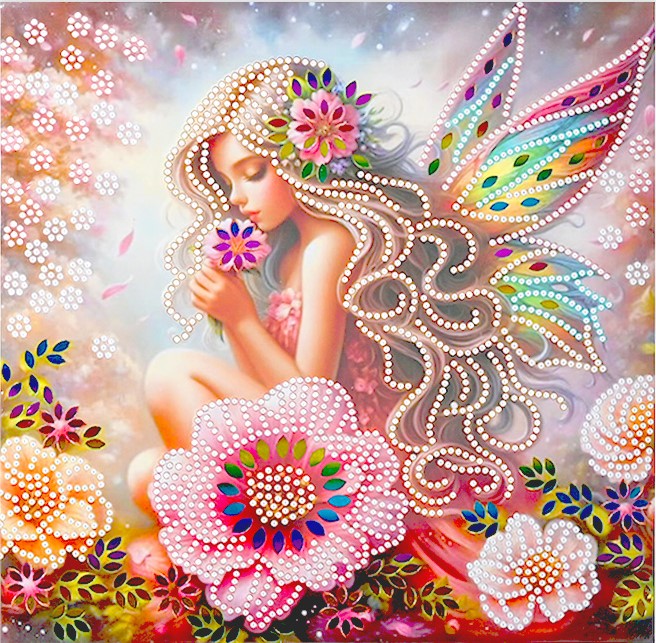 Алмазная мозаика - ФЕЯ, 30x30 см