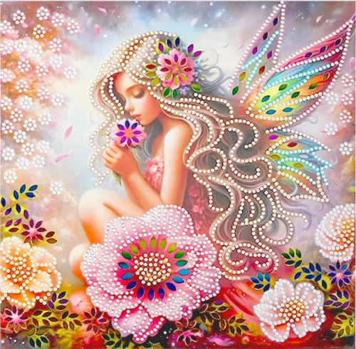 Алмазная мозаика - ФЕЯ, 30x30 см