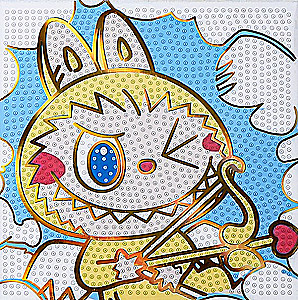 Diamantmosaik - Zubastik, 20x20, volle Auslegung