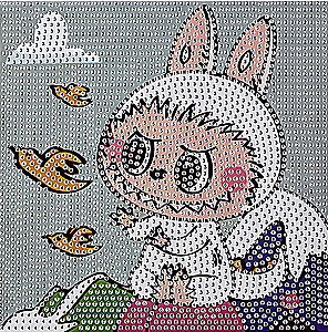 Diamant-Mosaik - Zubastik, 20x20, vollständige Ausführung