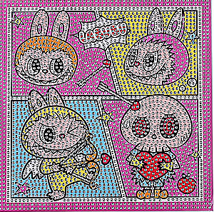 Diamantmalerei - Zubastik, 20x20, volle Auslegung