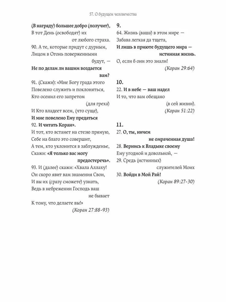 Что говорит Коран? Цитаты на 57 тем