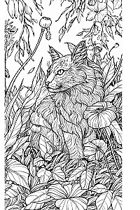 Котики в волшебном саду. Раскраска - антистресс