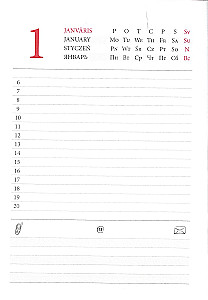 Undated planner
