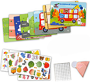 Toy book with velcro. Fun activities