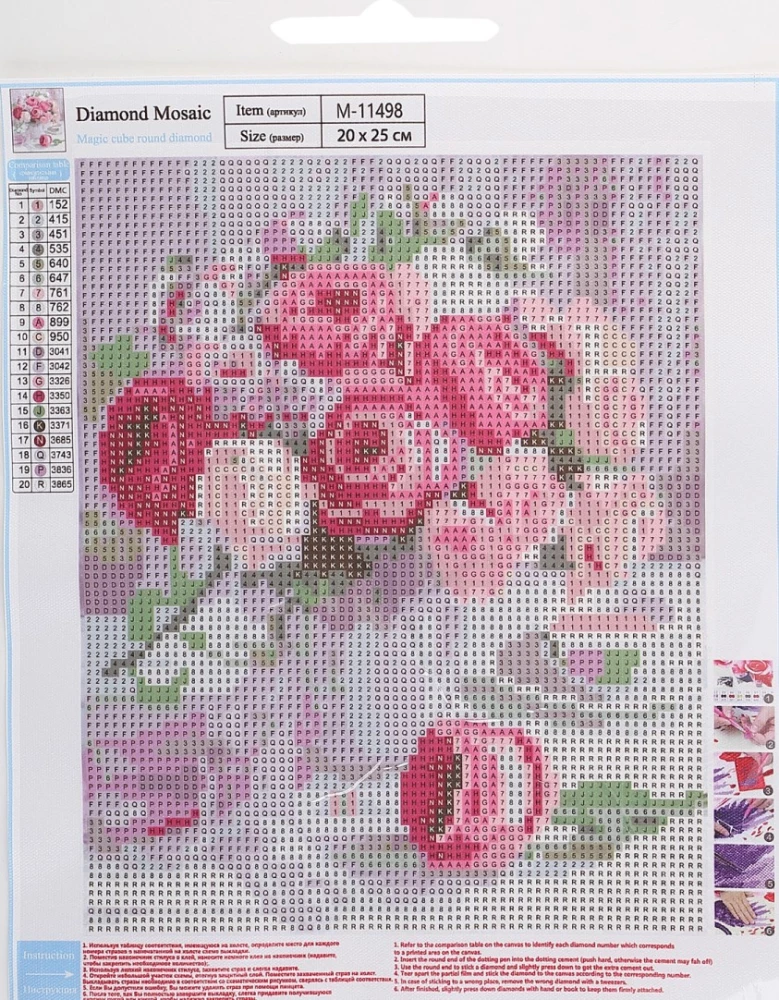 Diamond Mosaic - Delicate Peonies