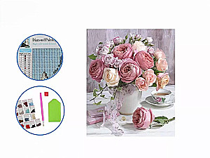 Diamond Mosaic - Delicate Peonies