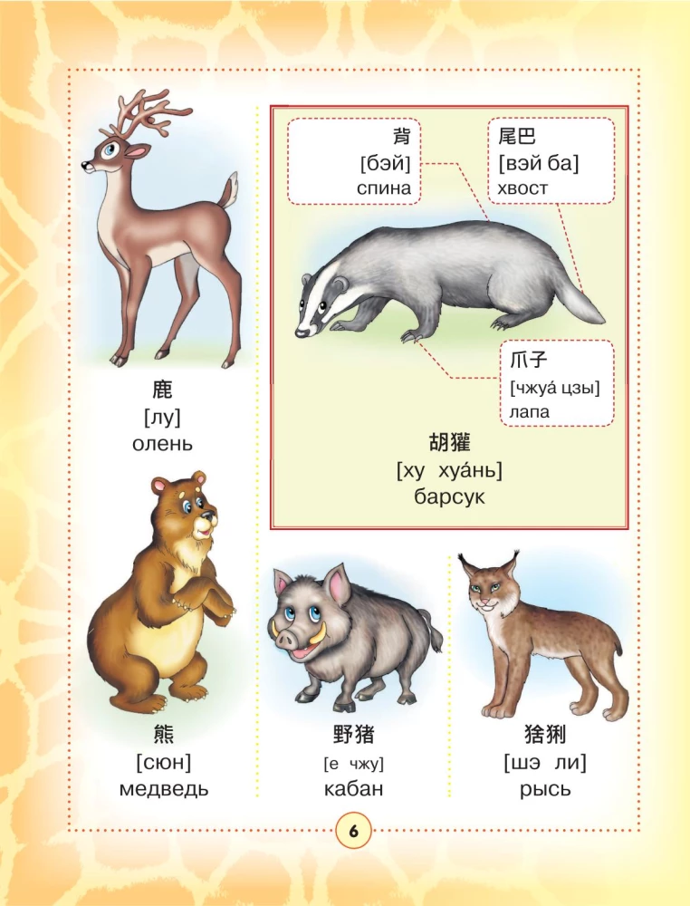 Ķīniešu-krievu vizuālais vārdnīca bērniem