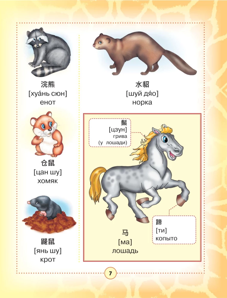 Ķīniešu-krievu vizuālais vārdnīca bērniem