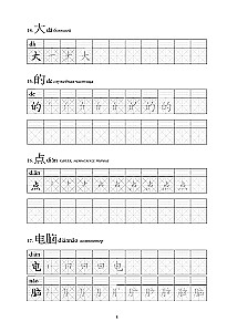 Chińskie znaki. Ćwiczenia dla początkujących. Poziomy HSK 1-2
